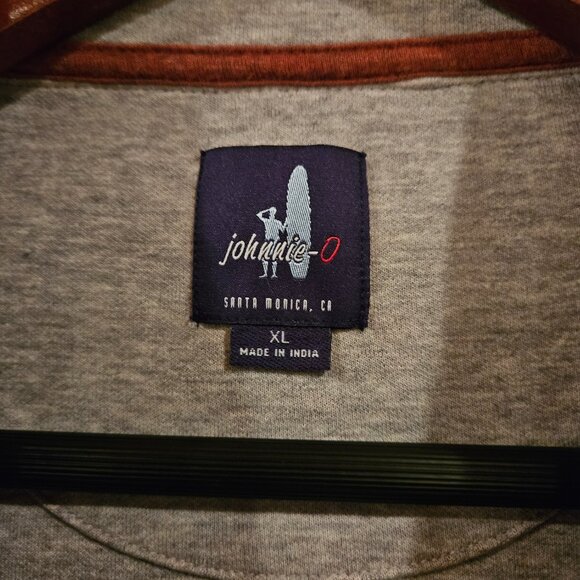 Johnnie-O Quarter-Zip Pullover – Rust Red | Casual Comfort Essential - Picture 2 of 7